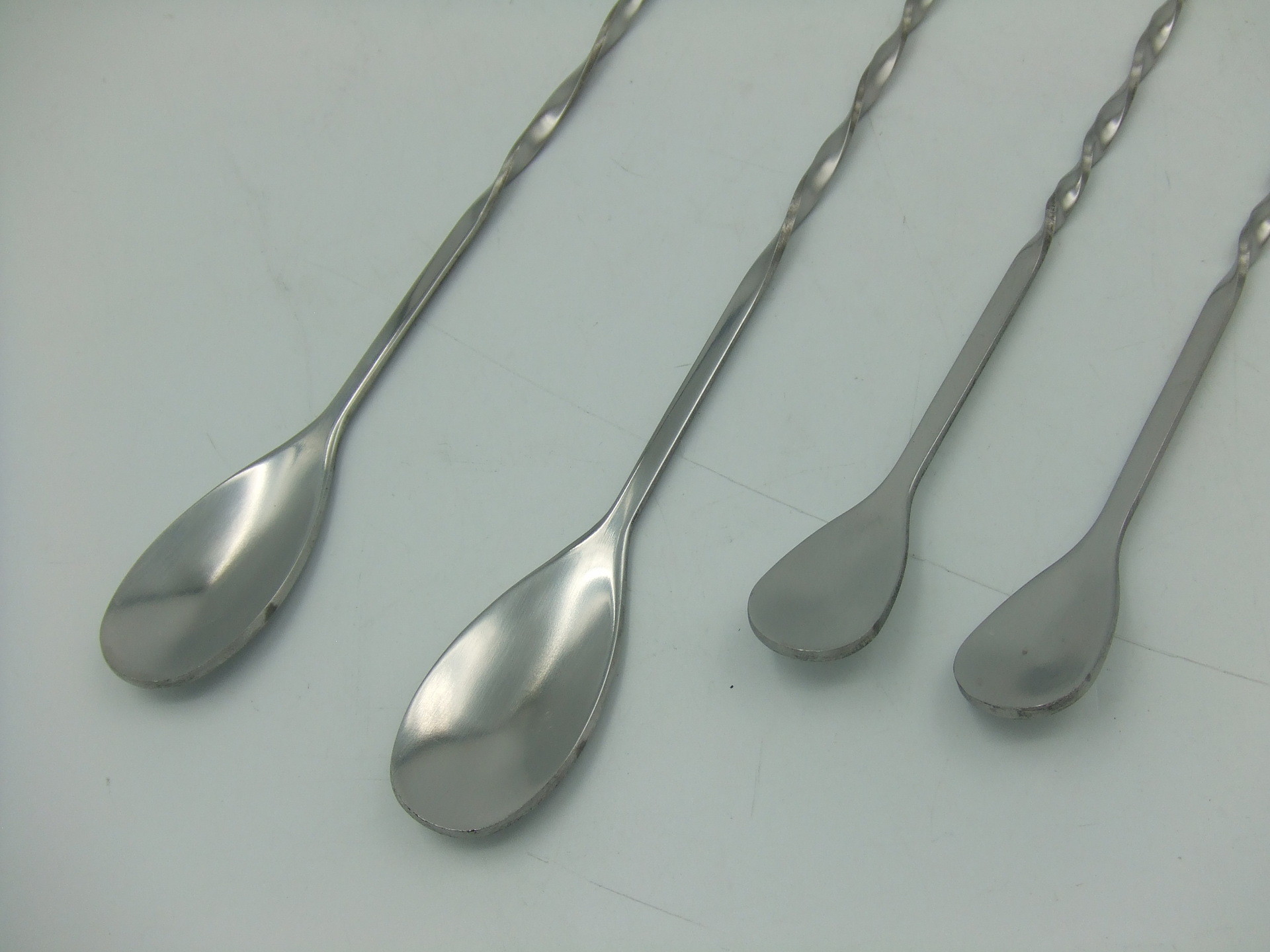 Stainless steel double stir bar Milk tea coffee spoon scoop cocktail bar section rod long handle more key