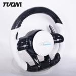 350mm Forged Carbon Fiber Leather Wheel Control Device For Mercedes Benz 809