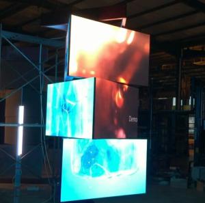 Quality New LED Billboard Outdoor 360 Degree Spinning LED Display Panel wholesale