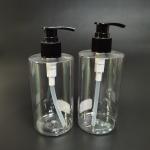 Best Selling Clear 300Ml Pet Shower Gel Shampoo Bottle W/ Pump Head Plastic