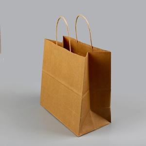Quality Greaseproof OEM Kraft Fast Food Paper Bags wholesale