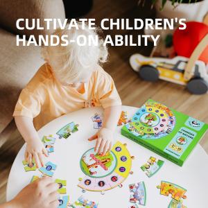 Quality Children Intelligent Paper Game Jigsaw Puzzles Round Printing Panda Juniors wholesale