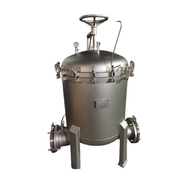 Pressure Stainless Steel Bag Filter Vessel 62 KG Weight for Food Beverage