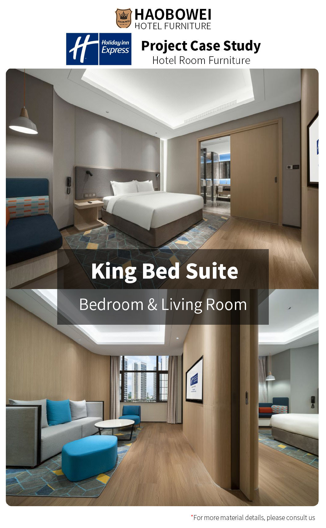 Modern Luxury Resort Hotel Furniture Foshan China King Size Custom Bedroom