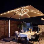 Outdoor Sunshade Parasol Aluminum Garden Cantilever Parasol Patio Big Roma