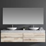 38-46 in Width Rectangle Luxury Ceramic Resin Vanity Sink for Bathroom Cabinet