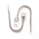 Dorm Room Curtain Track Accessories Crystal U Wall Hook Aluminum Curtain