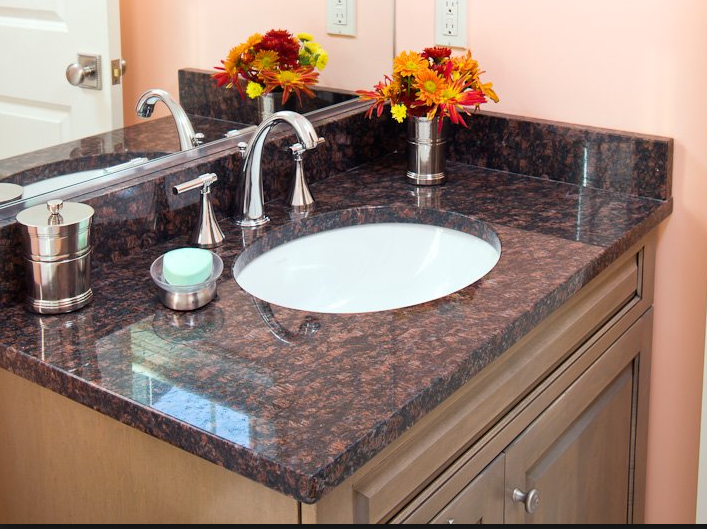 Natural Tan Brown / English Brown Granite For Top Polished Floor & Countertop