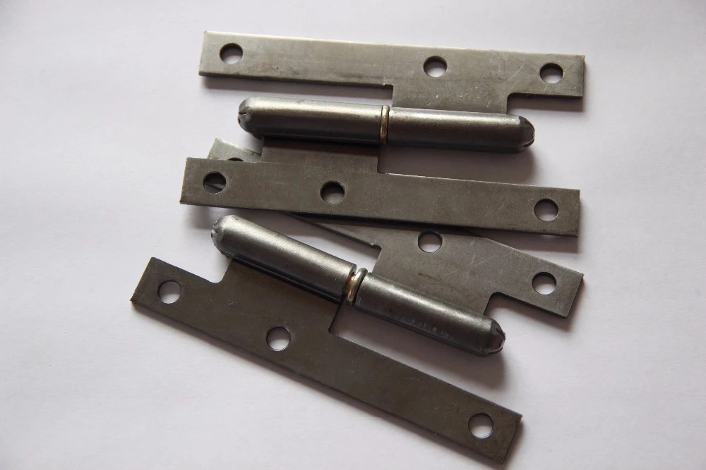 Self Color Uppolished Iron Flat Tip 140mm H Hinges For Doors