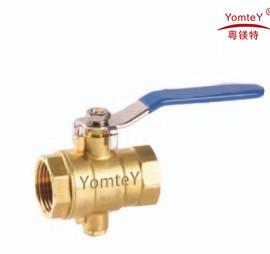 Quality yomtey brass ball valve with Temperature-measuting wholesale