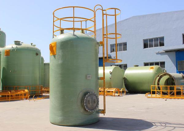 Vertical Cylindrical Liquid Frp Water Storage Tank 16000 Gallon Chemical