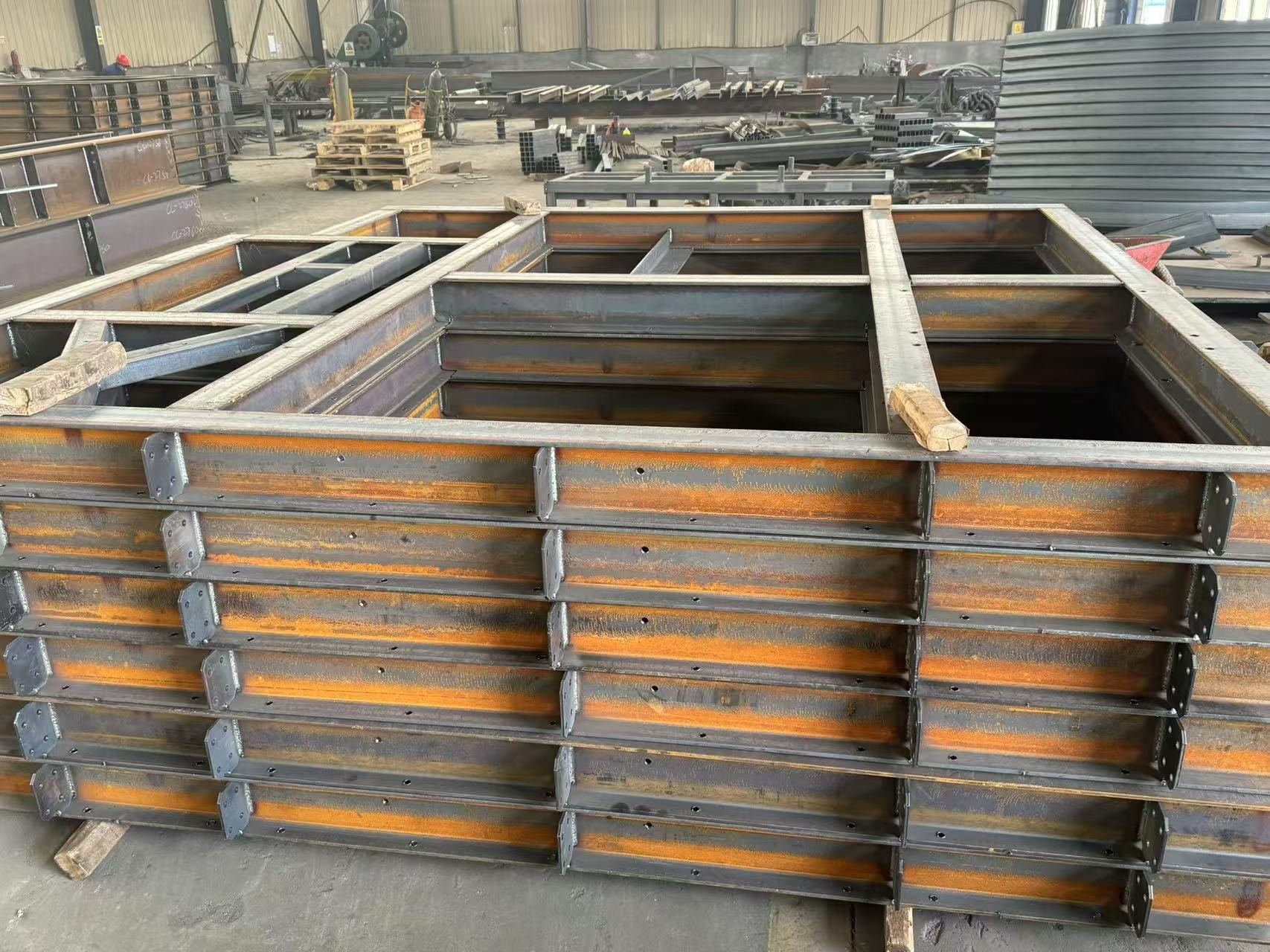 Customized Anti Corrosion Steel Support Frame For Wind Tower Electrical Equipment Bottom