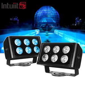 Quality 6x5W Outdoor IP65 Square DMX RGBW LED Flood Light For Building Facade LED Wall Washer Floodlight wholesale