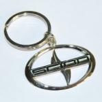Laser Engraving / Photo Engraving Brass Promotional Metal Keyrings