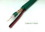 Kx7+2C RG Coaxial Cable , Siamese Coaxial Cable For CCTV 7*0.2BC Stranded