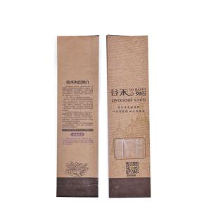 Quality CMYK Recycled Kraft Toast Bread Paper Bag Custom 30x12x9 wholesale
