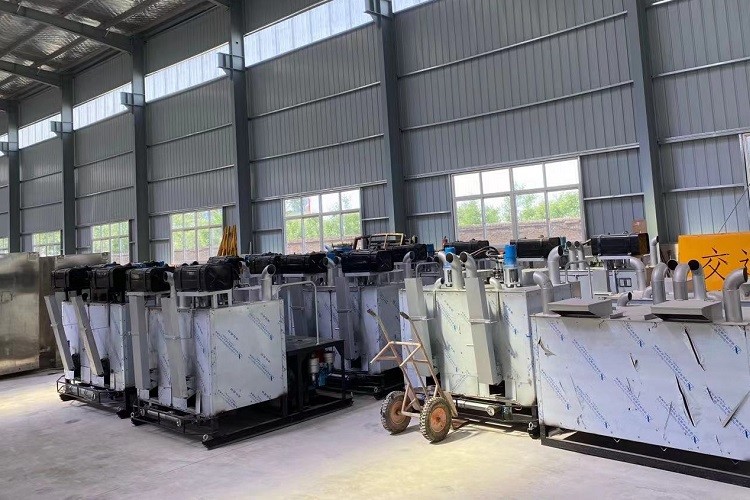 Diesel Type Thermoplastic Preheater Hydraulic Double Cylinder Road Marking Boiler
