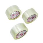 110 Yards Carton Sealing Yellowish Waterproof Transparent Clear Packing Tape