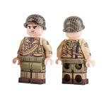 Small particle intelligence toys accessories building blocks WW2 officer soldier