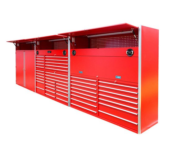 Rolling Tool Cabinet With Aluminum Handles For Garage Store Tools