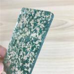 Custom Glitter 3mm Thick Acrylic Sheet Transparent Blue SGS