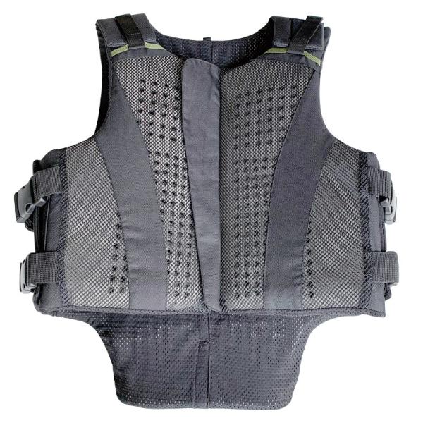 Certified Black 2XL Equestrian Vest in Foam Padded Texture for Outdoor Horse