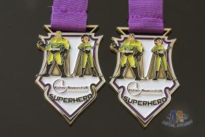 Quality Superhero Bespke Logo Metal Award Medals Filling Soft Enamel Colors And Printing Ribbon wholesale