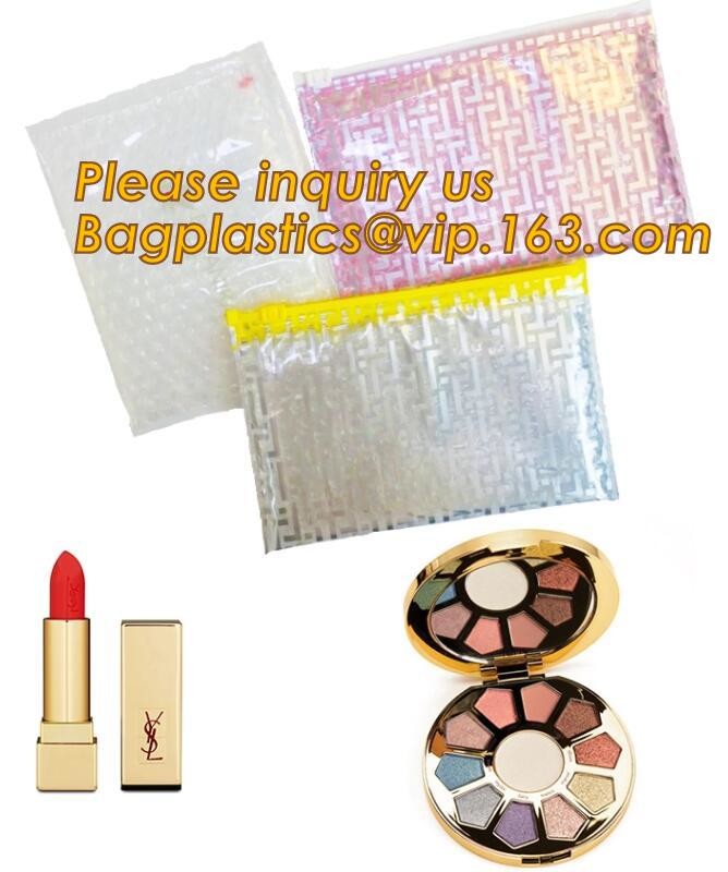 Cosmetic Pink Slider Padded Bag/Silver k Bag With Bubble,Padded Envelopes Cheap Aluminium Foil k Holographic