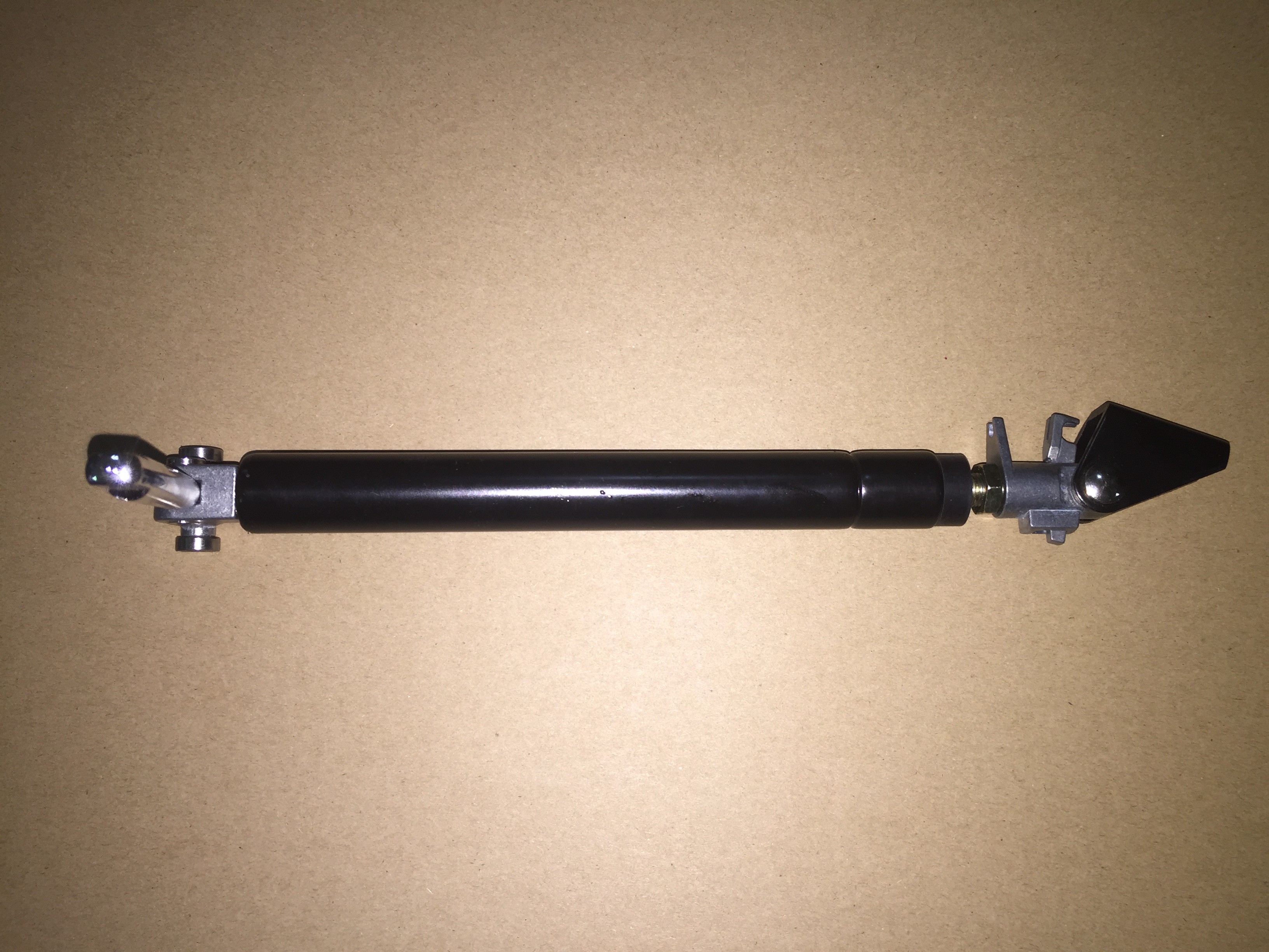 Black Adjustable Lockable Gas Spring With Control Arm Triangle Connector