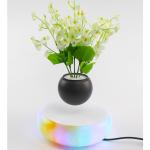 Christmas gift colorful led light change magnetic levitation flying air bonsai