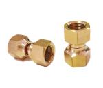 3/8 Inch Brass Swivel Hose Connector Flare Fittings For Copper Pipe