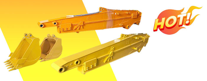 Komatsu Hitachi Cat Excavator Telescopic Boom For Digging Deeply