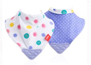 Quality Unisex Baby Drool Bibs , White Cotton Baby Bibs Omfortable &amp; Skin Care wholesale