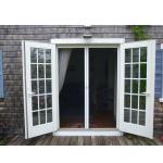 Supermarket Hotel Aluminum Hinged Door Tempered Double Glass
