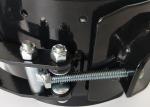 Black Heavy Duty Steel Pipe Clamps / Pipe Connector Clamp Round Shape