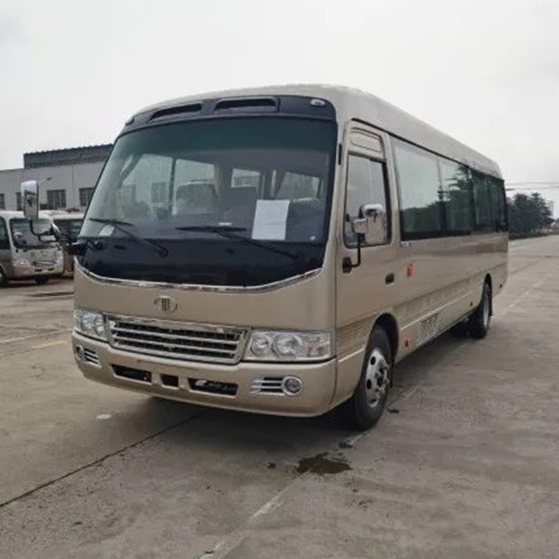 LHD 24-30 Seats Coaster Bus 30 Seaters Advanced Passenger Bus Design