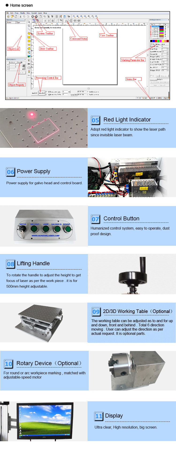 CNC Table Top Laser Marking Machine For Steel Business Cards