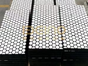 Quality Impact Cushioning Ceramic Rubber Liner Thickness 25mm Alumina Ceramic Liner wholesale
