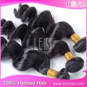 Quality high quality cheap natural color brazilian hair loose wave hair weft wholesale