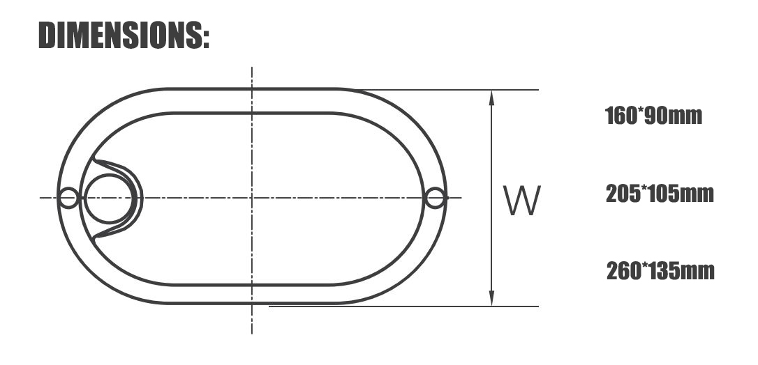 Oval PIR Surface Mounted LED Bulkhead Light IP54
