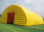 Ground Yellow Inflatable Canopy Tent , Inflatable Advertising Tent Modern Design