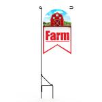 Black Glossy Advertising Poster Frame Stand For Yard