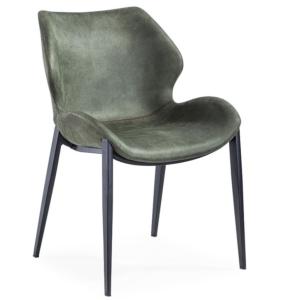 Quality Modern PU Black Painted 56x52x82cm Kitchen Dining Chair wholesale
