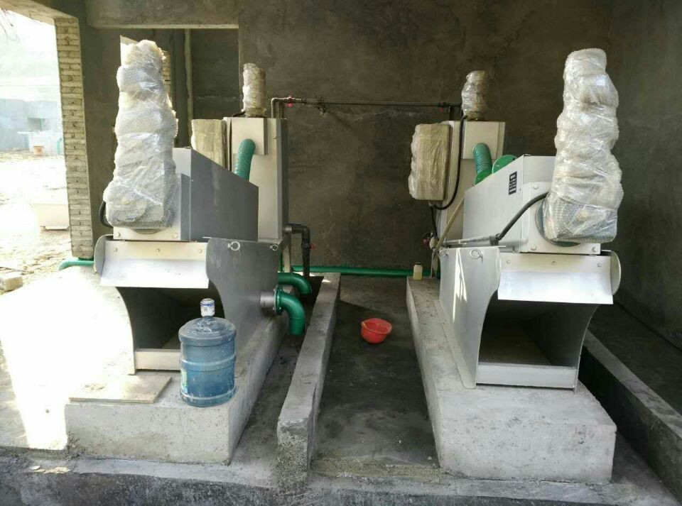 4.5m3/h Screw Press Sludge Dewatering Machine , Chemical Sludge Dewatering Equipment