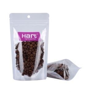 Quality Recycle Snack Packaging Bags 150mm Full Tap Zipper Stand Up Food Pouch With Euro Hole wholesale