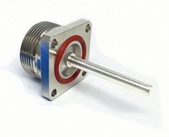 SMA Straight Jack type 2 Hole Flange 50 Ohm panel mouont Coaxial LWR200 waterproof Female Connector for CCTV antenna