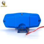 Plastic Blue Casing 12V White Yellow Flash Motorcycle Spotlight