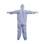 non woven Disposable Work Coveralls Nylon zipper EN 1073 2