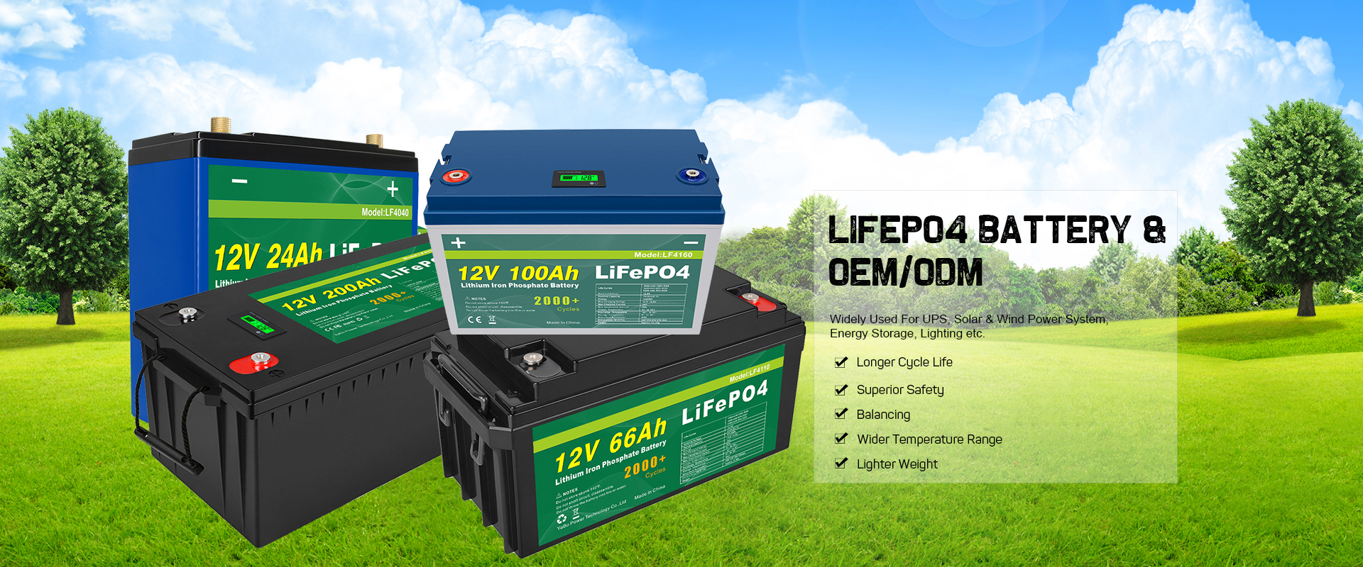 25.6V 52.8Ah Lifepo4 Golf Cart Battery 1351.68Wh Lithium Ion UPS