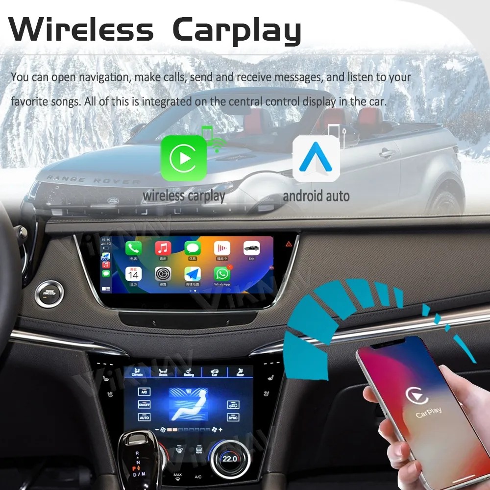 10.25 inch Car radio For 2016-2023 Cadillac XT5 XT6 Multimedia Player GPS Navigation 4G Wifi Wireless Carplay
